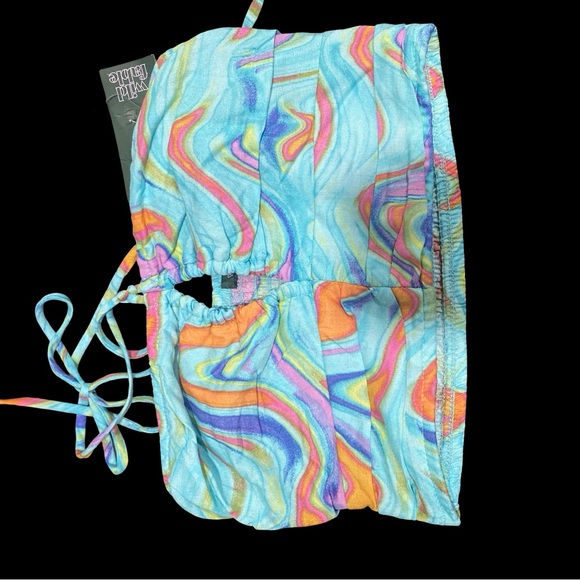Colorful Swirl Two-Piece skirt and halter top Set XS - Picture 4 of 9